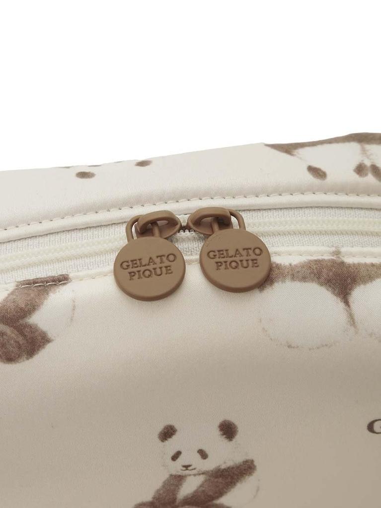 Panda print square pouch PWGB251644 OWHT [Gelato Pique]