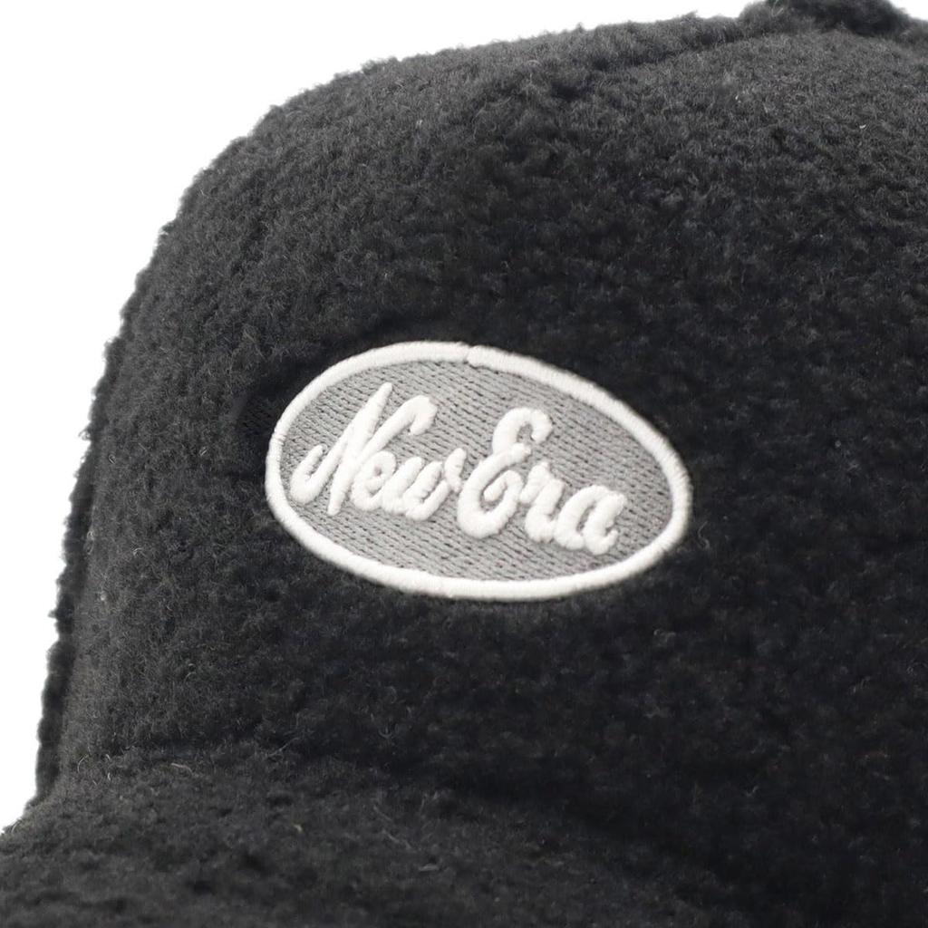 New Era Boa Fleece Free Size 940AF VS Boa Oval Black Cap, Black, Logo,