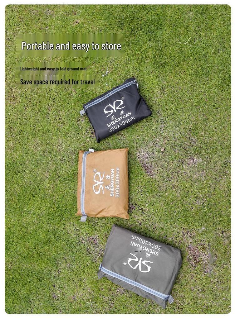 Portable Multi-Person Gazebo with Wind, Rain, and Sun Protection Canopy and Ground Mat
