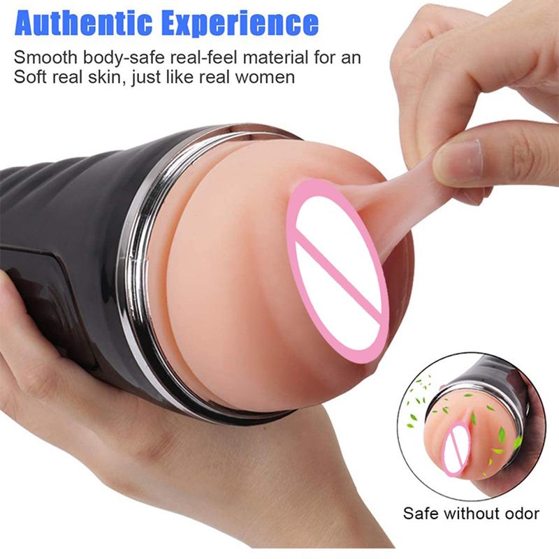 8.6inch Extra Long Soft Realistic Vagina Masturbation Cup for Men Safe Fidget Toys Orgasm Male Masturbator Sex Toy Adult Goods