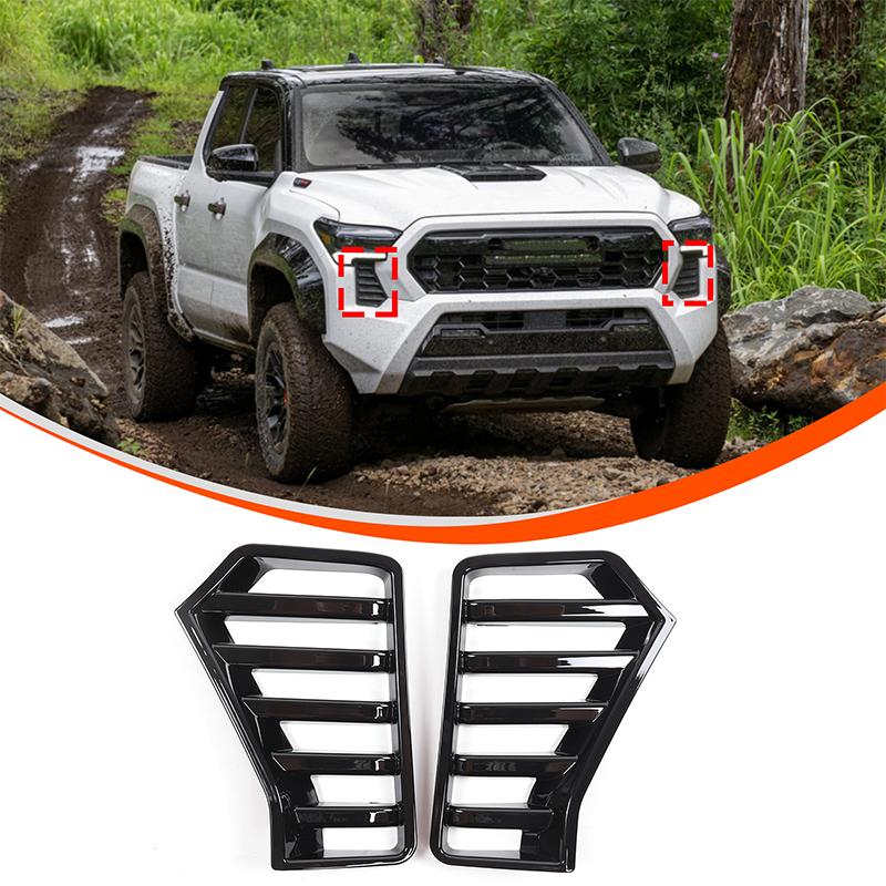 ABS Carbon Fiber For Toyota Tacoma 2024-2025 Central Control Trument Panel Steering Wheel Door Handle Interior Accessories