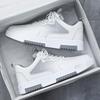 Fashion Mesh Fashion Men Casual Sneakers Lace-up Breathable Lightweight Vulcanized Shoes Men's Shoes Outdoor Sports Shoe Small White