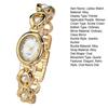 Ladies Oval Dial Watch Elegant Faux Pearl Bracelet Nacre Surface Wristwatch Retro Quartz Watch Luxury Timepiece