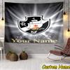 Custom Name Vasco Da Gama Crest Design Tapestry Room Decoration Wall Hanging for Living Room Bedroom, Dormitory, Birthday and Christmas Gifts