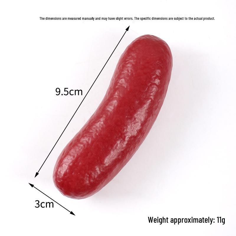 Simulated Hot Dog Sausage Toy - Harbin Red Sausage Model for DIY Food and Playhouse Accessories
