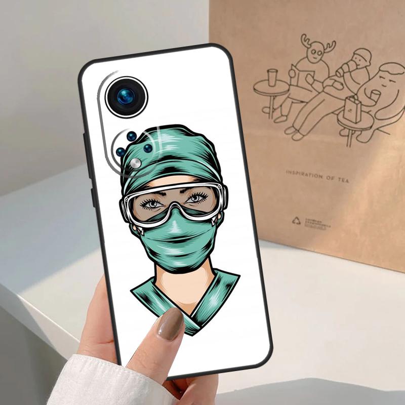 Cartoon Medicine Doctor Nurse For Honor Magic 8 5 6 7 Pro Case For Honor 400 200 Lite 50 70 90 X8c X8b X9a X9b X9c X9d Win