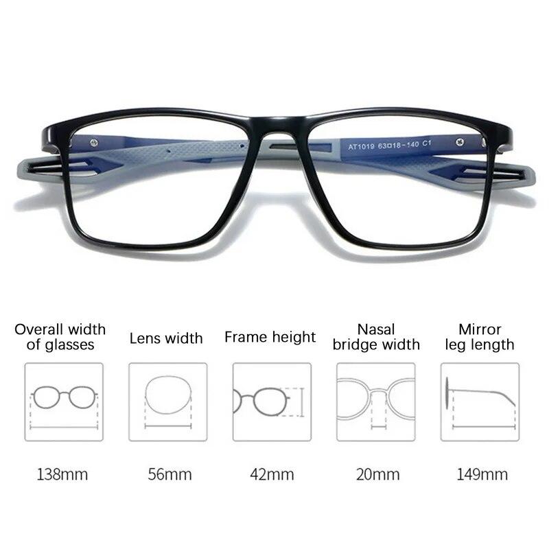 Fashion Photochromic Myopia Glasses Square Classic Women Men Glasses Anti Blue Light Sun Glasses Sports Eyewear Myopia Glasses