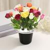 Cemetery Flower Holder with Lid Graveyard Memorial Vase Cemetery Flowerpot for Flower Arrangement Cemetery Decorations