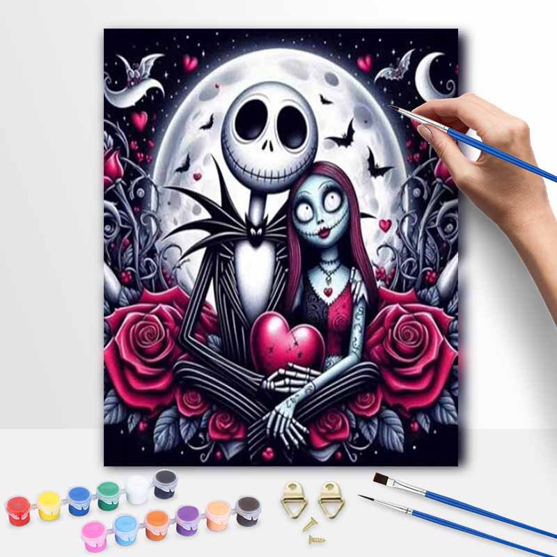 Disney Nightmare Before Xmas Oil Paint Kit Oil Paint Dots Home Wall Decor
