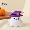 Pumpkin Cat Toy Halloween Theme Toy, Soft Ghost Bat Plush Cute Bite-resistant Stuffed Chew for Indoor Cats Boredom Relief Toys