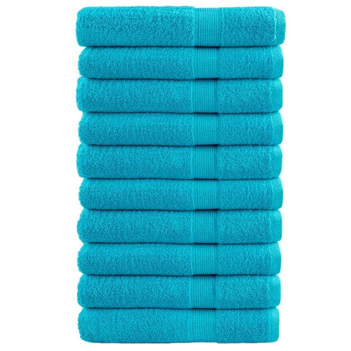 VidaXL Premium Quality Towels 10 Pcs, Shower Towels, Bath Sheets, Guest Towels for Toilet, 137463