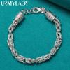 925 Sterling Silver Retro Dragon Bracelet Fashion Jewelry