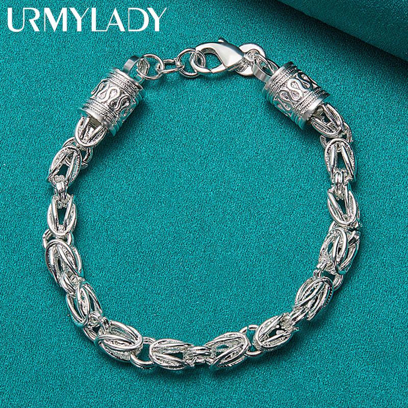 925 Sterling Silver Retro Dragon Bracelet Fashion Jewelry
