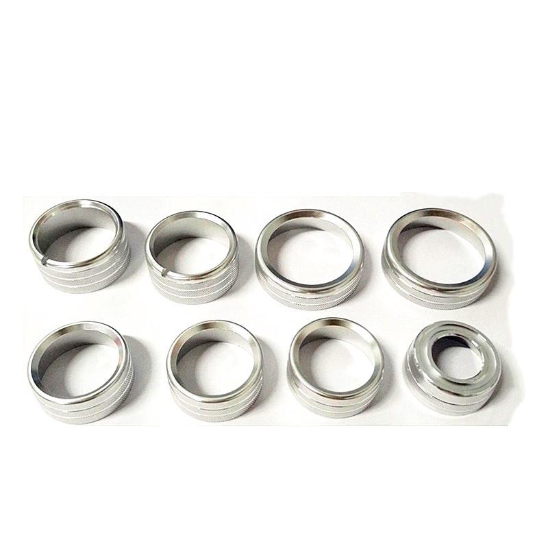 Air Condition Knob Cover+Audio Volume Control Button Cover Trim for Chevrolet Silverado & GMC Sierra 2014 2015 2016 2017 2018