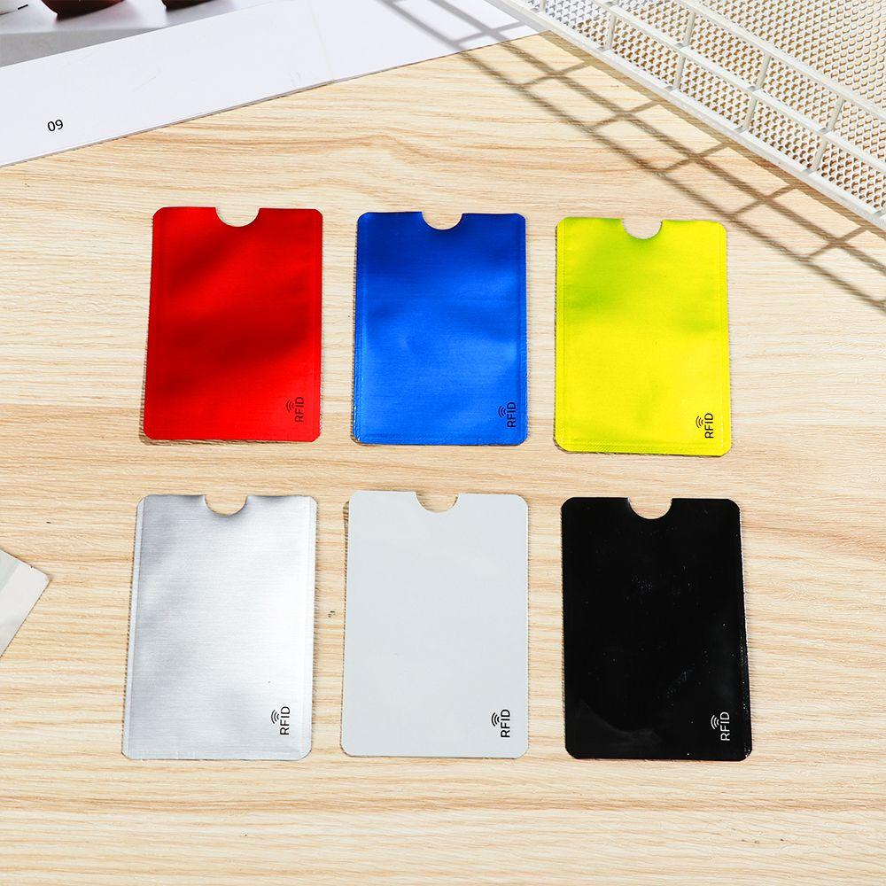5PCS Reader Credit Cards Safety Bank Rfid Card Holder Aluminium Blocking Anti Thief