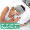 Beschwerte Augenmaske Weiche Atmungsaktive Verdunkelungs-Schlafmaske mit Verstellbarem Klettband Abnehmbare Beschwerte Augenabdeckung zum Schlafen