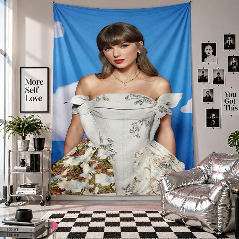 Wall TapestryTaylor Swift Art Hanging Cloth Decorative Background Cover for Room Decoration