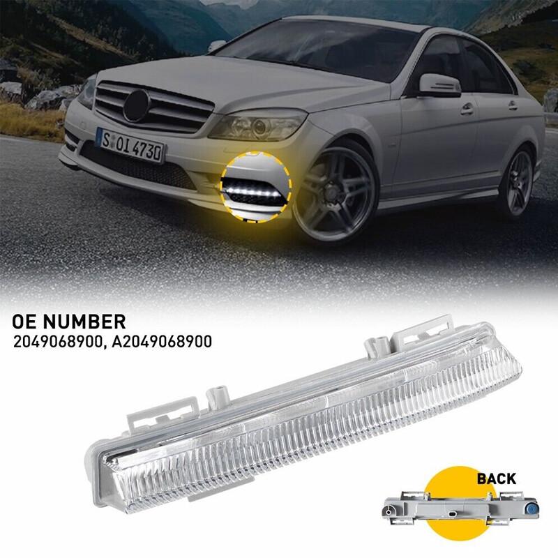 Left Driver Side Front DRL Fog Light Fits Mercedes-Benz W204 W212 C250 C280 C350