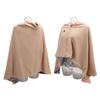 Heated Shawl 3 Heating Levels Zipper Design Soft Wearable Heated Throw Blanket for Home Office Travel