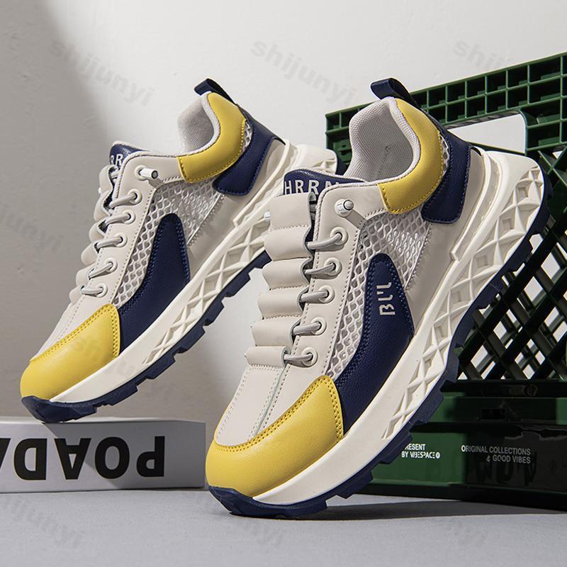 Fashion 2025 Spring New Men's Comfortable Casual Sport Shoes Fashion Thick Sole Versatile Shoes Mesh Breathable Non slip Chunky sneakers