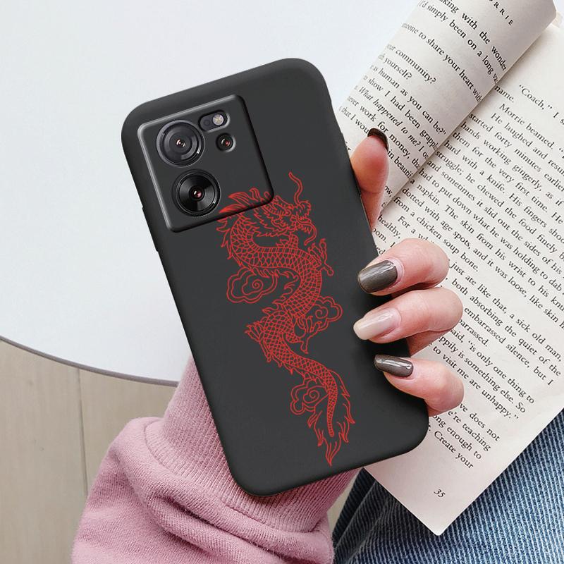 For Xiaomi 13T Pro Case TPU Soft Silicone Coque Flower Pattern Cartoon Painted Phone Cover For Xiaomi 13T Back Protection Capa