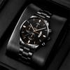 Reloj Hombre  Fashion Mens Watches Luxury Stainless Steel Quartz Wrist Watch Men Business Calendar Watch Relogio Masculino