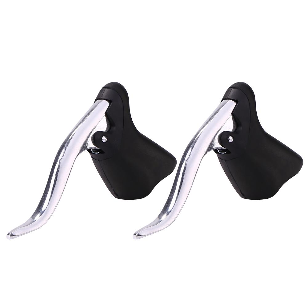 

Bike Cycling Brake Levers Aluminium Alloy Bicycle Brake Lever Road Bike Brake Lever Fit for 22.2-23.8mm Bicycle Handlebar серебряный