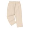 Women's Loose Casual Cotton Linen Thin Solid Color Home Pants Cropped Pants