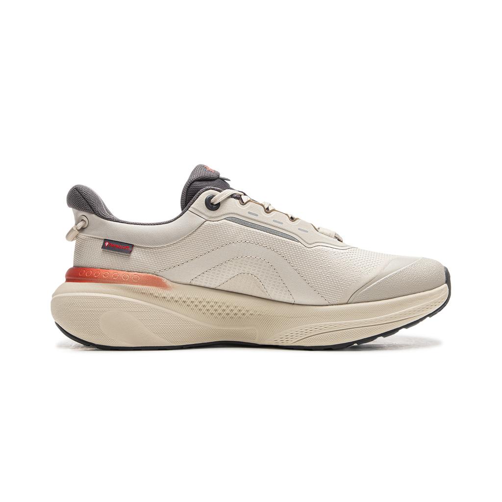 Li Ning SOFT PLUS 2 Cushioning Slip Resistant Abrasion Resistant Lightweight Low top Casual Shoes Men's White Gray AGLV083-4