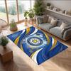 Leeds United Voetbal Print Kristalfluweel Tapijt, Comfortabel Waterabsorberend Antislip Binnen Vloerkleed