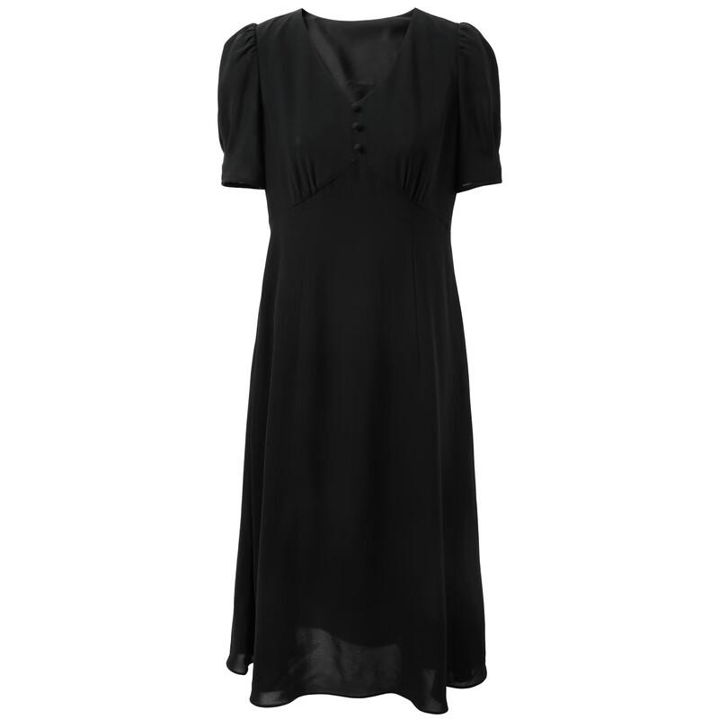 French Style A-line Little Black Dress