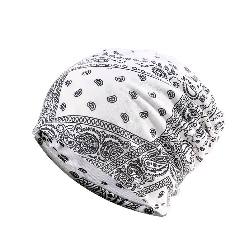 Cashew Flower PrintedSkullies Scarf Hat Dual-Use Beanies For Women Men Wind Resistant Ear Protection Hip-Hop Caps