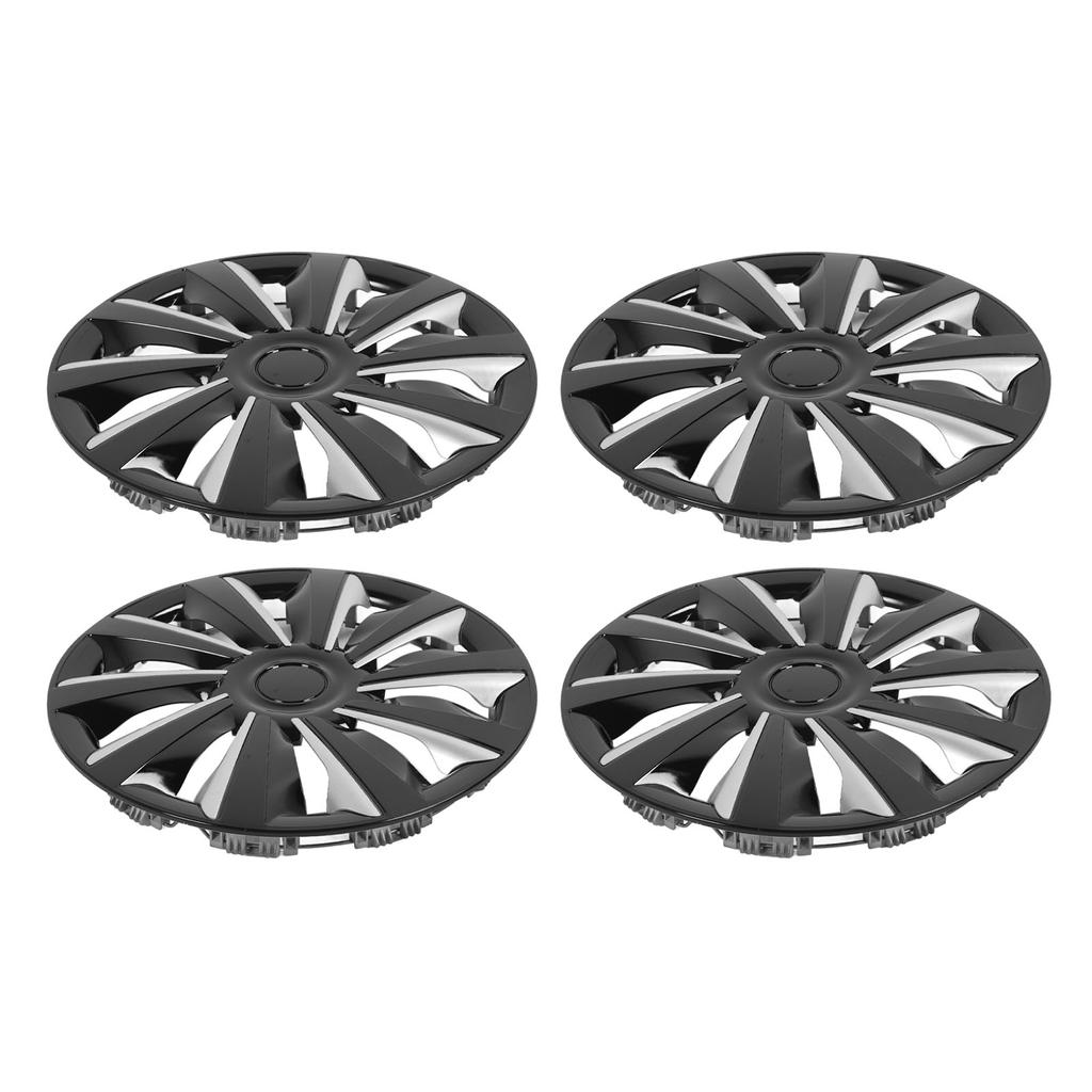 4Pcs Hubcap Wheel Cover Snap On Universal 15in Wheel Rim Cover Exterior Accessories Replacement for Seat