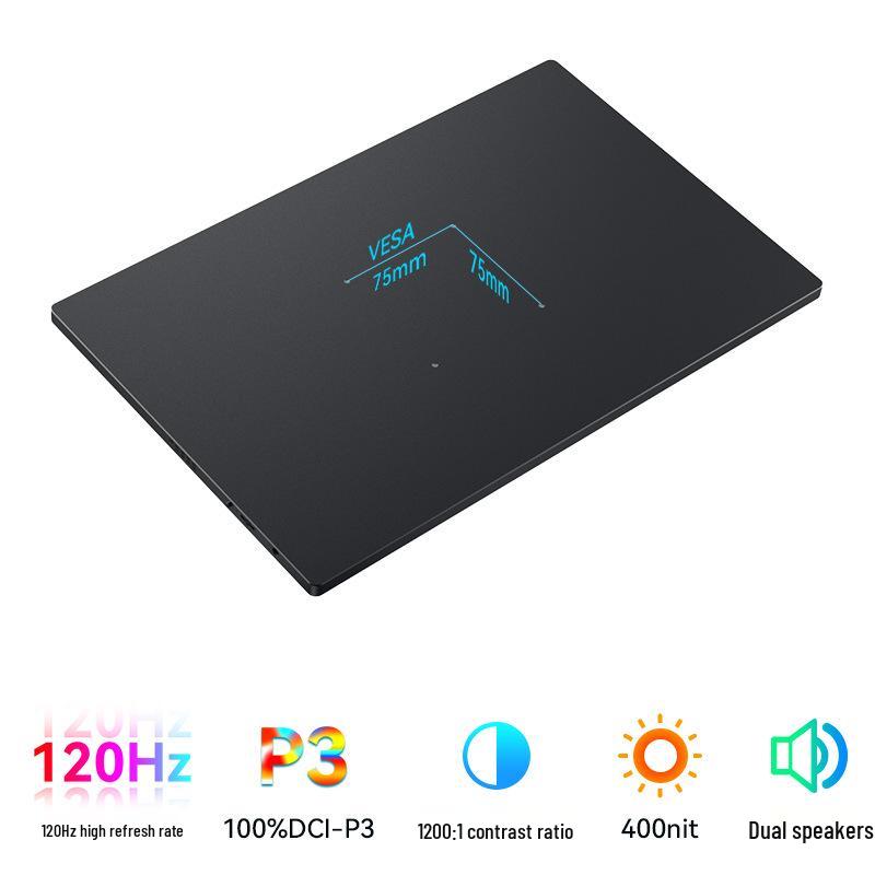16-inch 2K Portable 144Hz Gaming Monitor with Type-C Connectivity for Laptop, Mobile, and Switch
