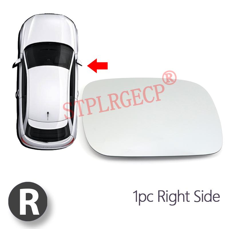 Passenger Driver Side Left or Right Door Side Heated Wing Mirror Glass Lens for Volkswagen Touareg 7L Pre-facelift 2002-2006