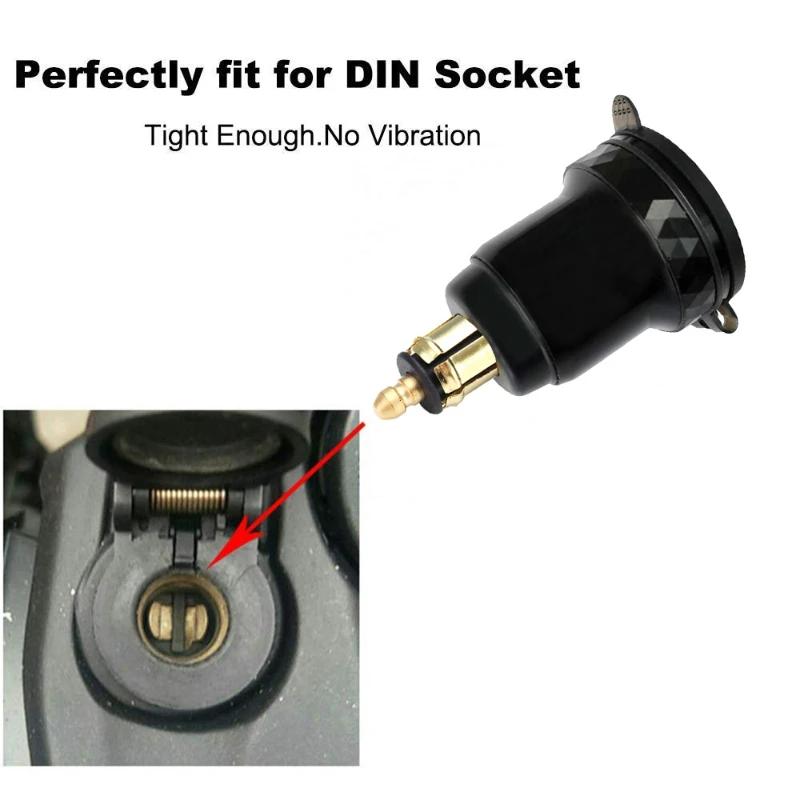 30W QC3.0 USB Type C PD Fast Charger Power Adapter Hella DIN Plug Socket For BMW R1250 1300GS For Ducati For Triumph Motorcycle