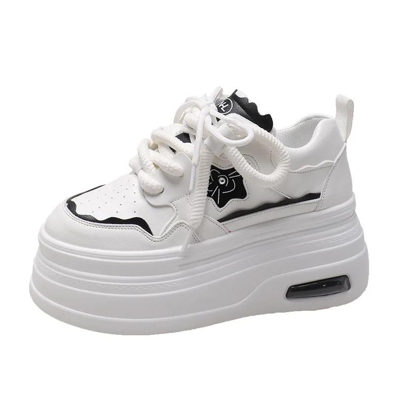 Модные кроссовки на высокой платформе 8 см — фото 8