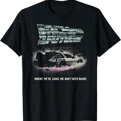 Back To The Future We Don't Need Roads Graphic T-Shirt T-Shirt