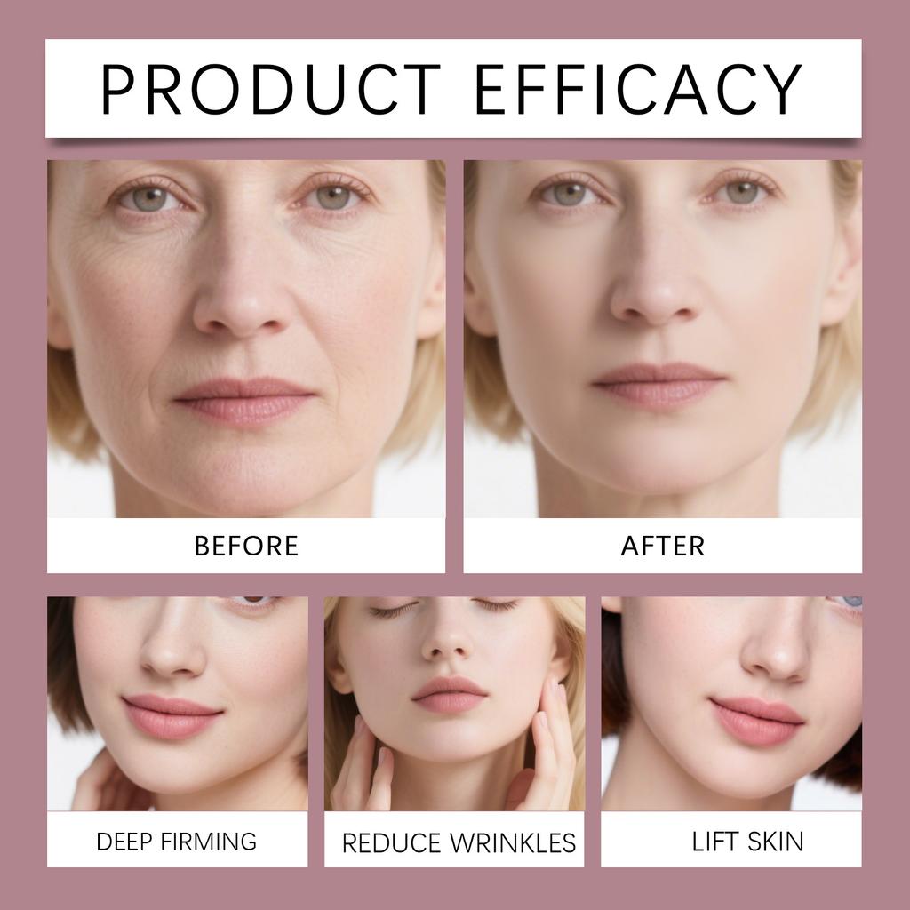 Kollagen Feuchtigkeitsmaske Hellt den Hautton auf, -Falten, Hydratisierende und Feuchtigkeitsspendende Peel-off-Maske.4ML