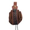 Vintage Nordic Portable Coin Purse PU Drawstring Pouch Waist Bag Medieval Belt Bag  Kids Gifts
