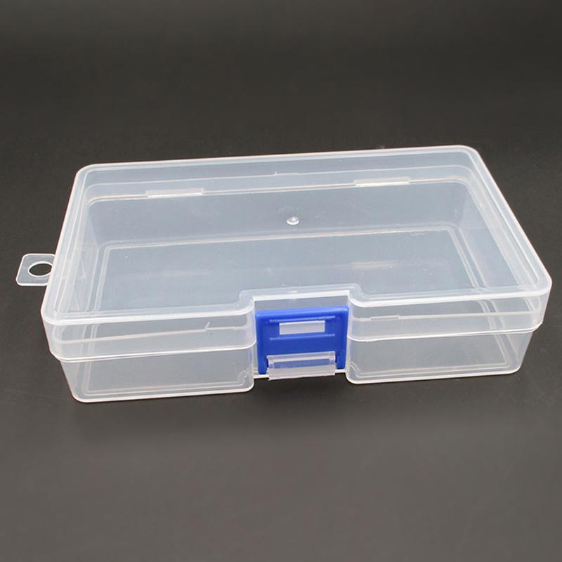 1 Piece Clear Screw Jewelry Organizer Utility Box Plastic Container Sewing Box