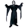 MUXIU Grim Reaper Cosplay Costume for Kids, Includes Cloak, Mask, and Hood, Halloween Costume, Skeleton Mask, Horror Costume Set, Perfect for Parties,
