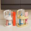 Adjustable Toothbrush Holder Dustproof Mouthwash Cup Multifunctional Cup Storage Rack  Residential