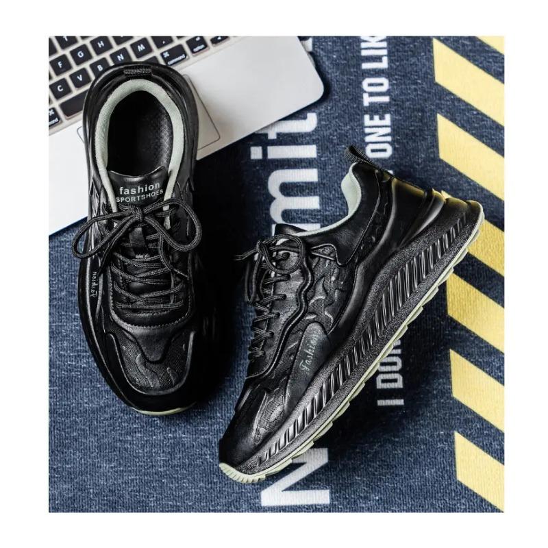 Herren klobige Sneaker dicke Sohle lässige Mode Schuhe
