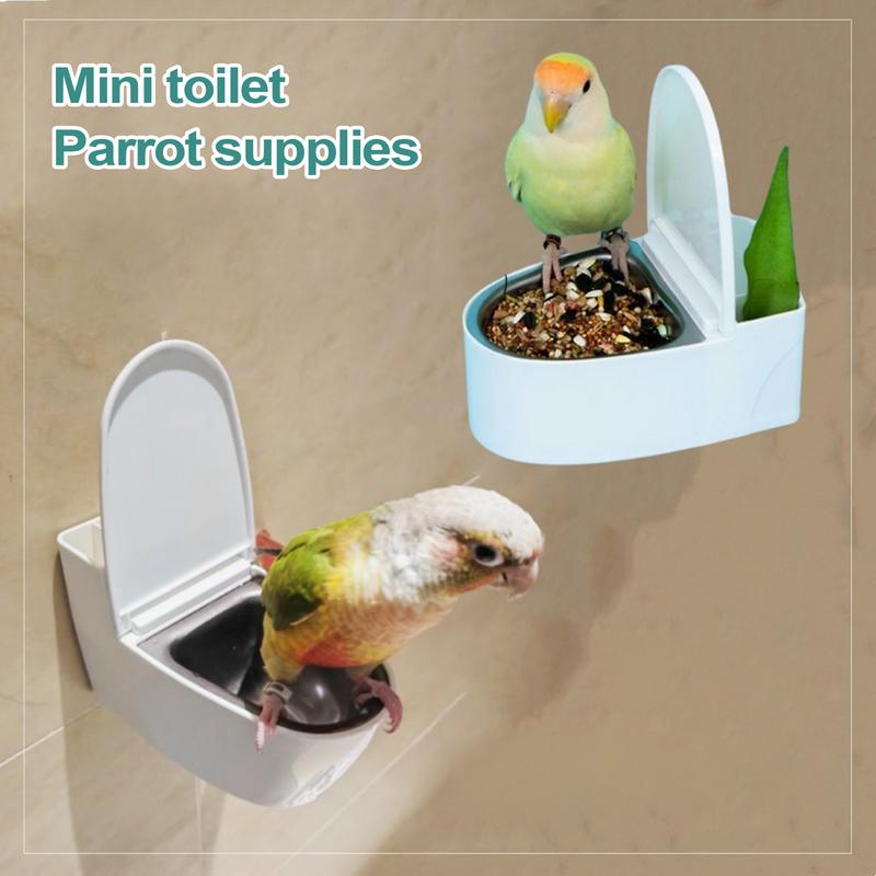 Multifunktionale PP Vogel Wasserbad Box Badewanne Papagei Für Wellensittich Hängende Toilette Trainingszubehör Abnehmbar Klebebefestigt