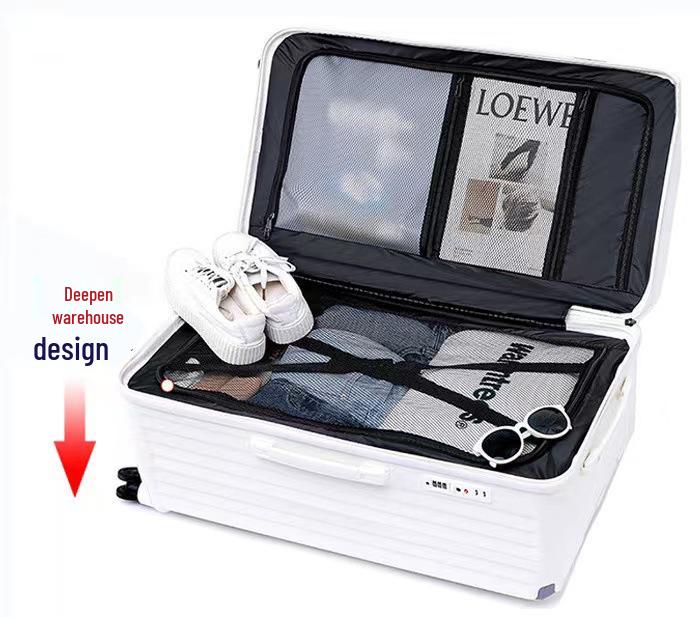 Extra Large Capacity Five-Wheel Antibacterial Suitcase with Brake Wheel and Password Lock
