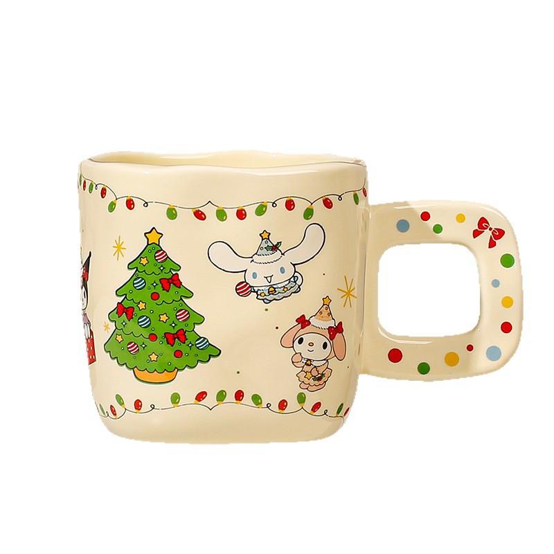 Creative Christmas Gift Cute Girl Holding Coffee Cup Water Cup Household Couple Ceramic Cup Birthday Souvenir