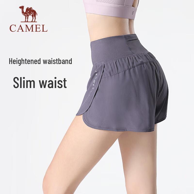 Camel Women's High-Waist Fitness Running Leggings & Shorts