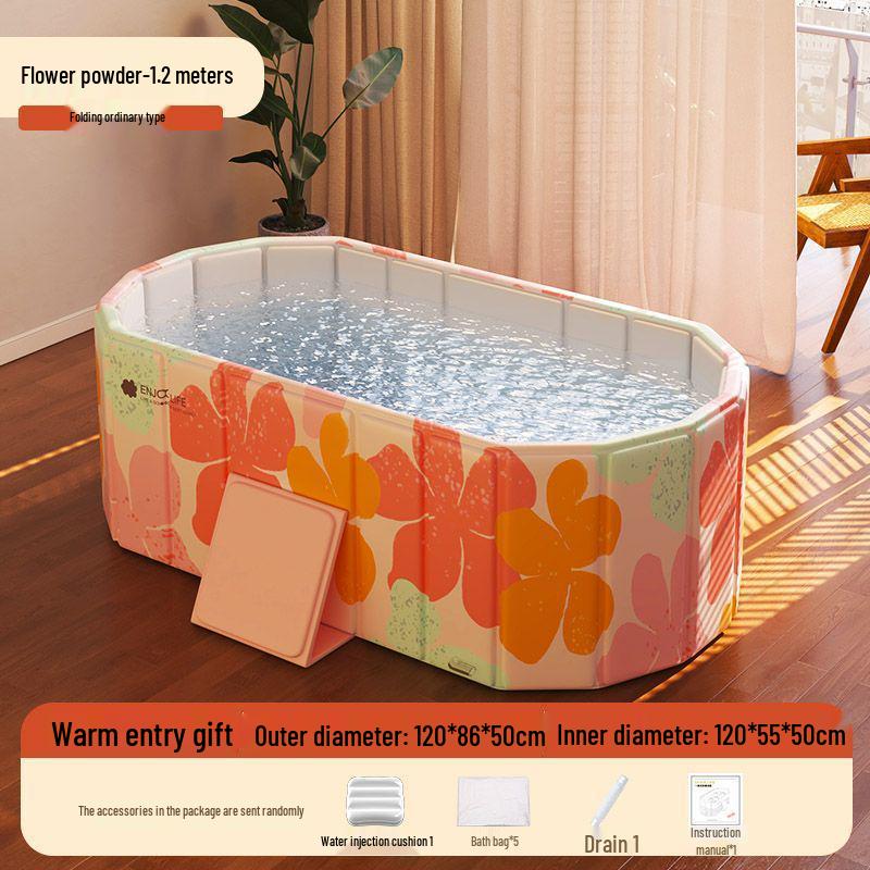 Foldable Full Body Soak Tub for Adults – Double Person Bath & Shower Bathtub