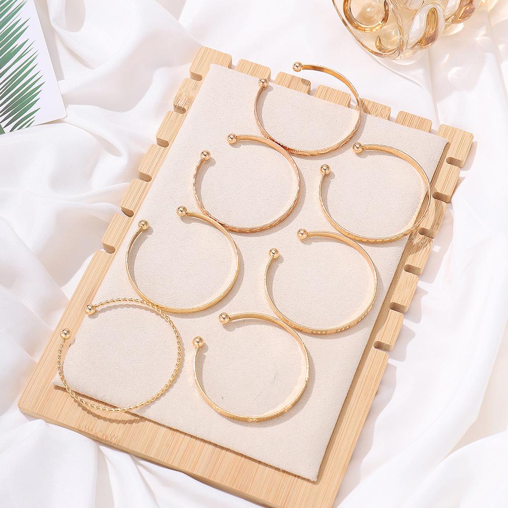 7PCS Women's Zircon Set, Women's Fashion Leisure Bracelet Set, Suitable for Daily Wear, On Holiday Gift for Friends